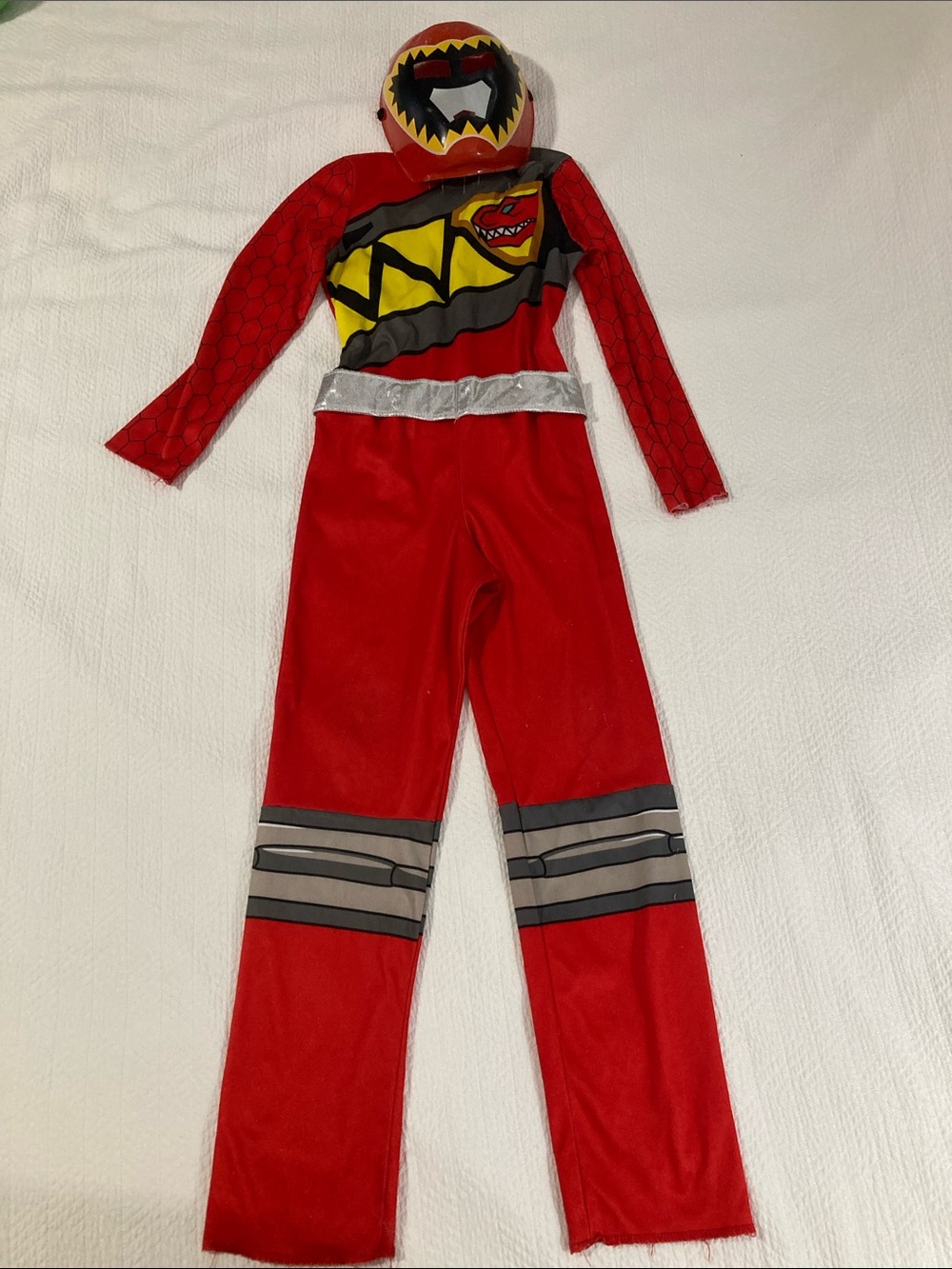 Power Ranger Dino Super Charge red ranger costume with mask